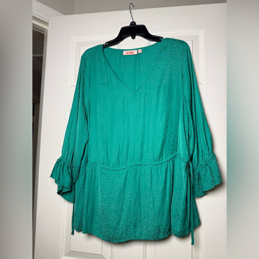 Evri Green‎ Silky Blouse Top